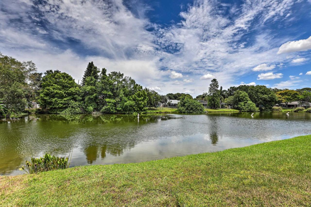 Lanai And Pond At Tranquil Bradenton Retreat! Villa Exteriör bild